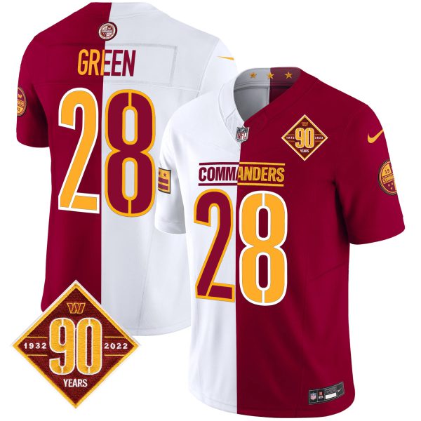 Men's Washington Commanders 90th Anniversary Patch Vapor Limited Jersey - All Stitched - Image 70