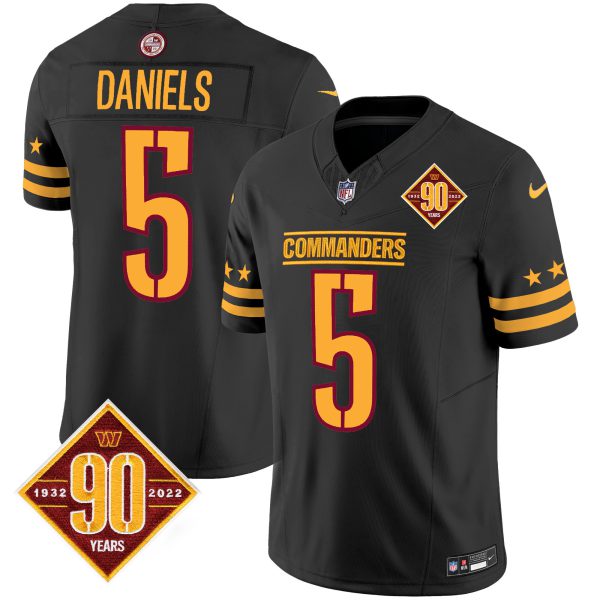 Men's Washington Commanders 90th Anniversary Patch Vapor Limited Jersey - All Stitched - Image 3