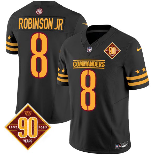 Men's Washington Commanders 90th Anniversary Patch Vapor Limited Jersey - All Stitched - Image 5