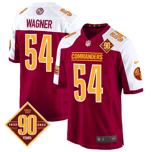 Men's Washington Commanders 90th Anniversary Patch Game Jersey - All Stitched - Image 4