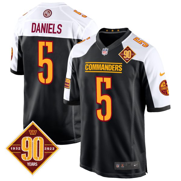 Men's Washington Commanders 90th Anniversary Patch Game Jersey - All Stitched - Image 8