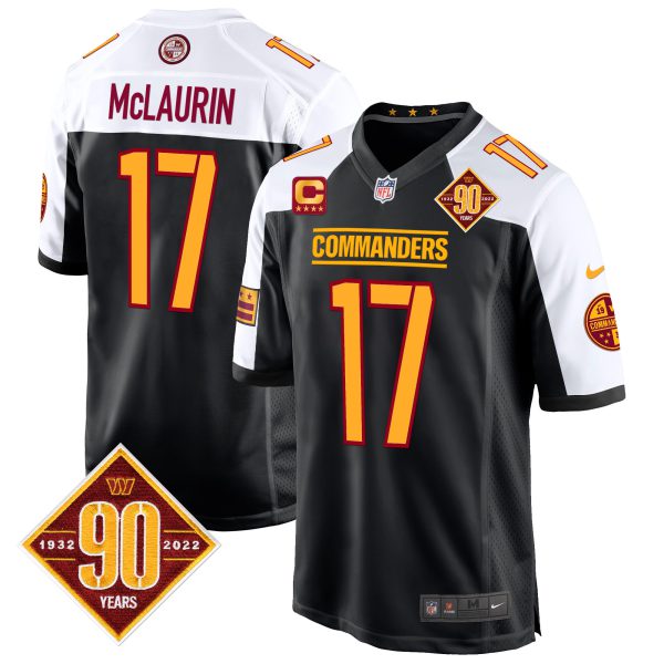Men's Washington Commanders 90th Anniversary Patch Game Jersey - All Stitched - Image 12