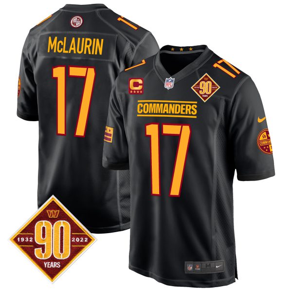 Men's Washington Commanders 90th Anniversary Patch Game Jersey - All Stitched - Image 19