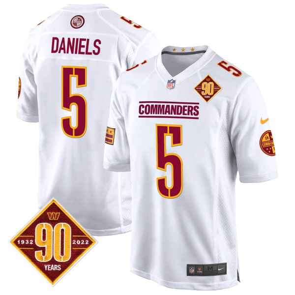Men's Washington Commanders 90th Anniversary Patch Game Jersey - All Stitched - Image 29