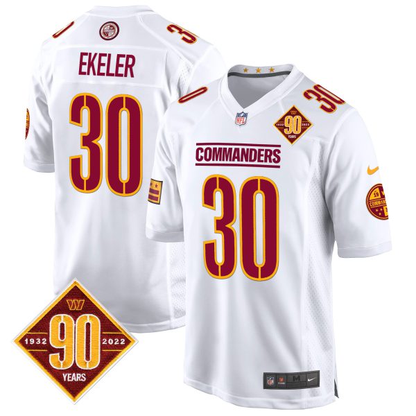 Men's Washington Commanders 90th Anniversary Patch Game Jersey - All Stitched - Image 31
