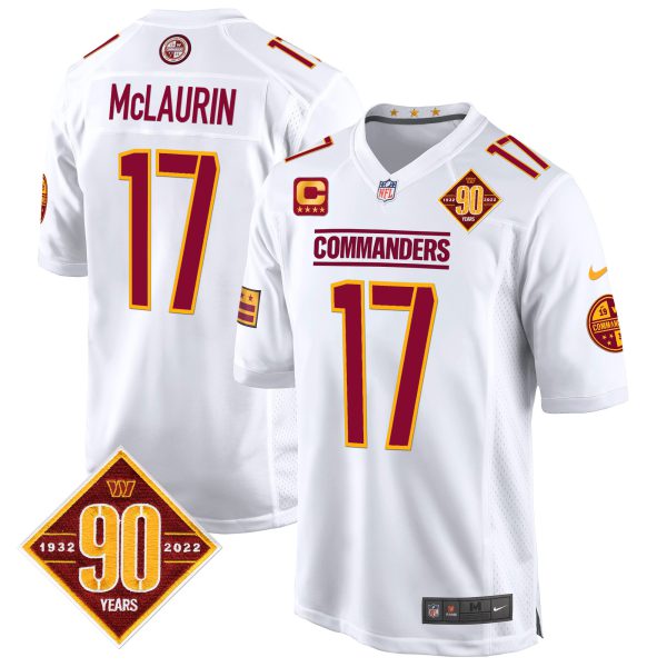 Men's Washington Commanders 90th Anniversary Patch Game Jersey - All Stitched - Image 33