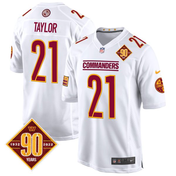 Men's Washington Commanders 90th Anniversary Patch Game Jersey - All Stitched - Image 34