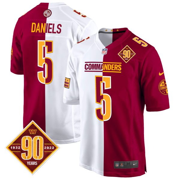 Men's Washington Commanders 90th Anniversary Patch Game Jersey - All Stitched - Image 36