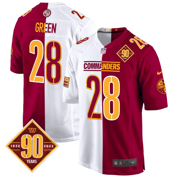 Men's Washington Commanders 90th Anniversary Patch Game Jersey - All Stitched - Image 42