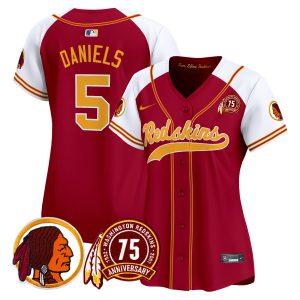 Women's Washington Redskins 75th Patch Throwback Vapor Premier Limited Jersey - All Stitched