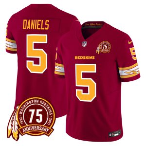 Men's Washington Redskins 75th Patch Vapor Limited Jersey - All Stitched