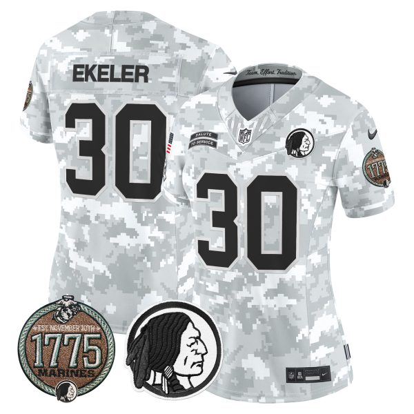 Women's Washington Redskins 2024 Salute to Service Establishment Year Patch Vapor Limited Jersey - All Stitched - Image 3