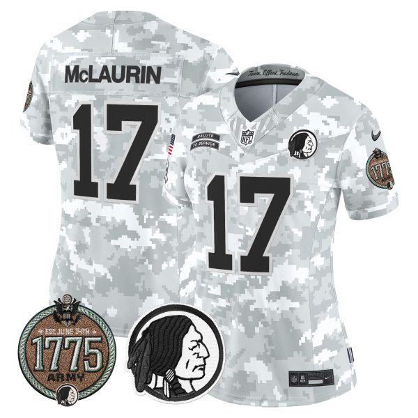 Women's Washington Redskins 2024 Salute to Service Establishment Year Patch Vapor Limited Jersey - All Stitched - Image 14