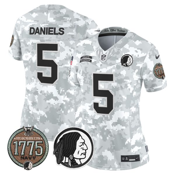Women's Washington Redskins 2024 Salute to Service Establishment Year Patch Vapor Limited Jersey - All Stitched - Image 19