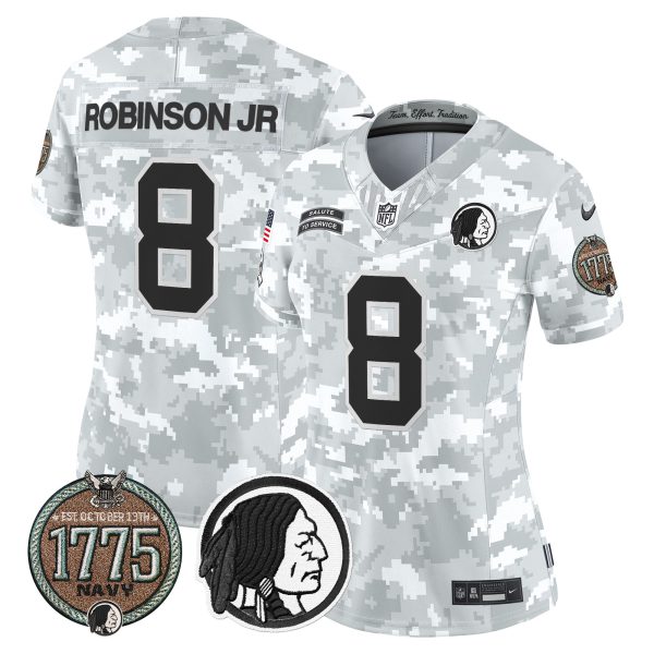 Women's Washington Redskins 2024 Salute to Service Establishment Year Patch Vapor Limited Jersey - All Stitched - Image 20