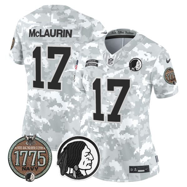 Women's Washington Redskins 2024 Salute to Service Establishment Year Patch Vapor Limited Jersey - All Stitched - Image 23