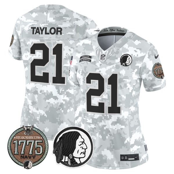 Women's Washington Redskins 2024 Salute to Service Establishment Year Patch Vapor Limited Jersey - All Stitched - Image 24