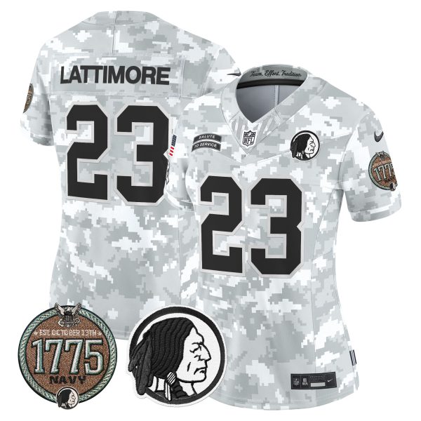 Women's Washington Redskins 2024 Salute to Service Establishment Year Patch Vapor Limited Jersey - All Stitched - Image 26
