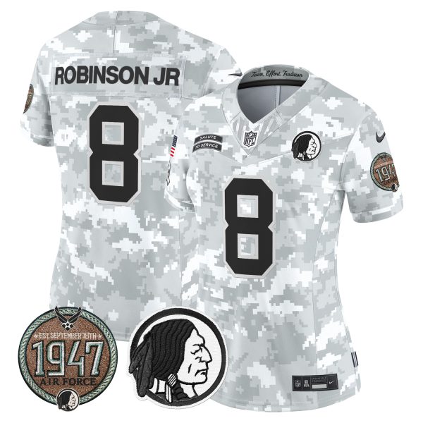 Women's Washington Redskins 2024 Salute to Service Establishment Year Patch Vapor Limited Jersey - All Stitched - Image 29
