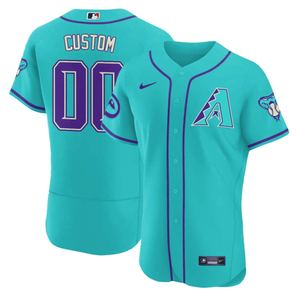 Arizona Diamondbacks 2024 Teal Purple Custom Jersey – All Stitched - Image 4