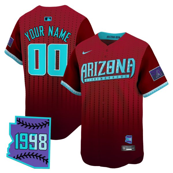 Arizona Diamondbacks 2025 City Connect Vapor Premier Limited Custom Jersey - Stitched - Image 2