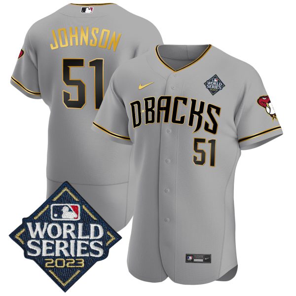 Men's Diamondbacks 2023 World Series Flex Base Gold Jersey V2 - All Stitched - Image 23