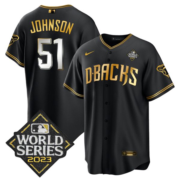 Men's Diamondbacks 2023 World Series Cool Base Gold Jersey V2 - All Stitched - Image 17