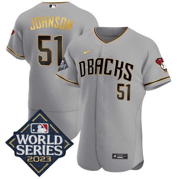 Men's Diamondbacks 2023 World Series Flex Base Gold Jersey - All Stitched - Image 23