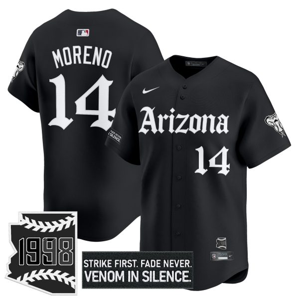 Men's Arizona Diamondbacks 'Gothic Desert Fang Edition' Vapor Premier Limited Jersey - All Stitched - Image 4