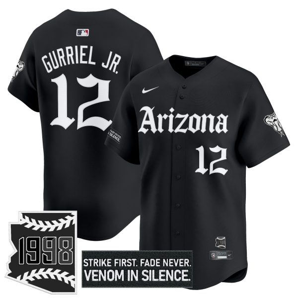 Men's Arizona Diamondbacks 'Gothic Desert Fang Edition' Vapor Premier Limited Jersey - All Stitched - Image 5