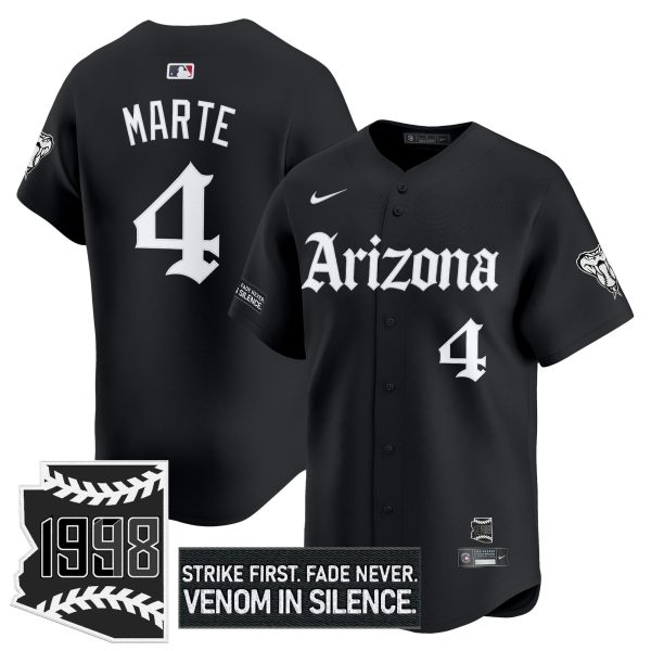 Men's Arizona Diamondbacks 'Gothic Desert Fang Edition' Vapor Premier Limited Jersey - All Stitched - Image 6