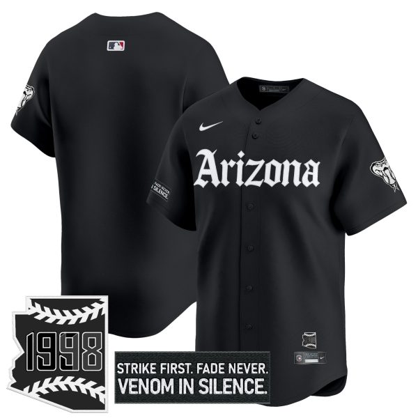 Men's Arizona Diamondbacks 'Gothic Desert Fang Edition' Vapor Premier Limited Jersey - All Stitched - Image 9