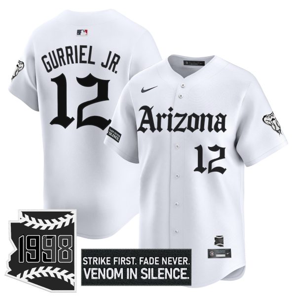 Men's Arizona Diamondbacks 'Gothic Desert Fang Edition' Vapor Premier Limited Jersey - All Stitched - Image 14