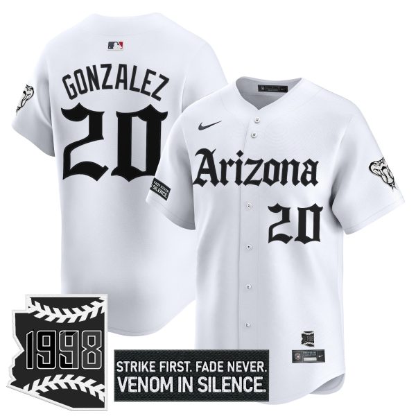 Men's Arizona Diamondbacks 'Gothic Desert Fang Edition' Vapor Premier Limited Jersey - All Stitched - Image 17