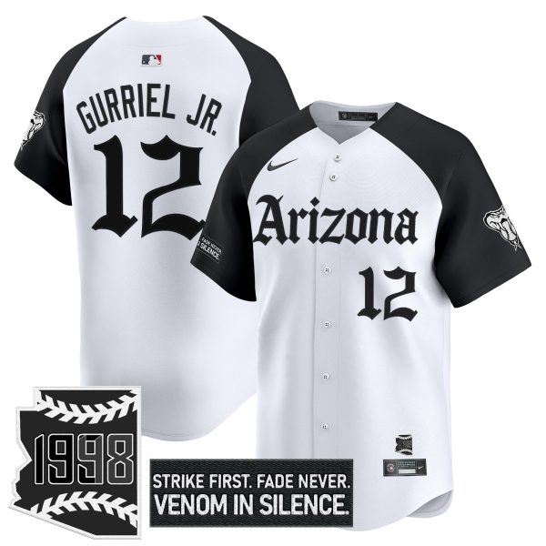 Men's Arizona Diamondbacks 'Gothic Desert Fang Edition' Vapor Premier Limited Jersey - All Stitched - Image 23