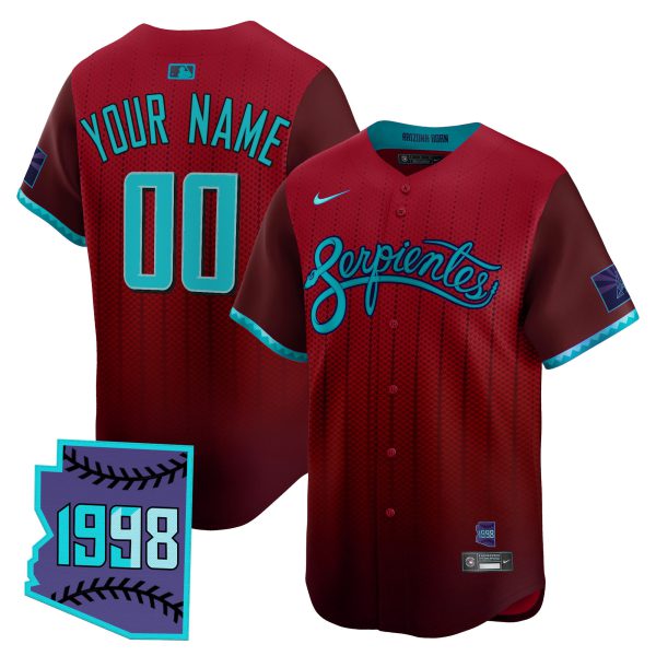 Arizona Diamondbacks 2025 City Connect Vapor Premier Limited Custom Jersey V2 - Stitched - Image 2