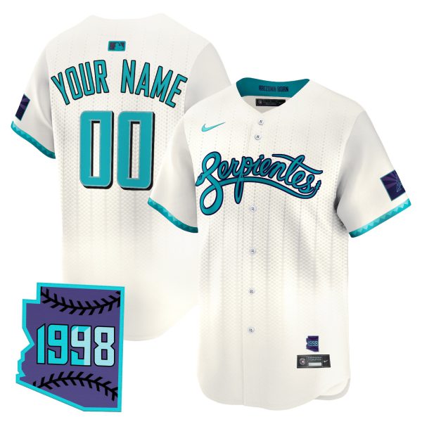 Arizona Diamondbacks 2025 City Connect Vapor Premier Limited Custom Jersey V2 - Stitched - Image 3