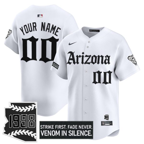 Arizona Diamondbacks 'Gothic Desert Fang Edition' Vapor Premier Limited Custom Jersey - All Stitched - Image 2