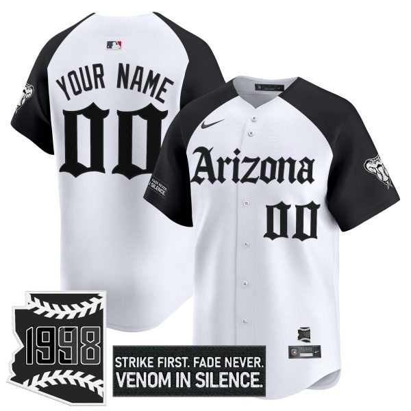 Arizona Diamondbacks 'Gothic Desert Fang Edition' Vapor Premier Limited Custom Jersey - All Stitched - Image 3