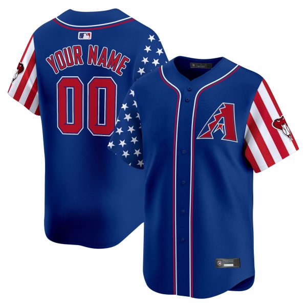 Arizona Diamondbacks 2025 Independence Day Vapor Premier Limited Custom Jersey - All Stitched - Image 3