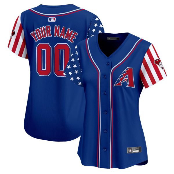 Arizona Diamondbacks 2025 Independence Day Vapor Premier Limited Custom Jersey - All Stitched - Image 6
