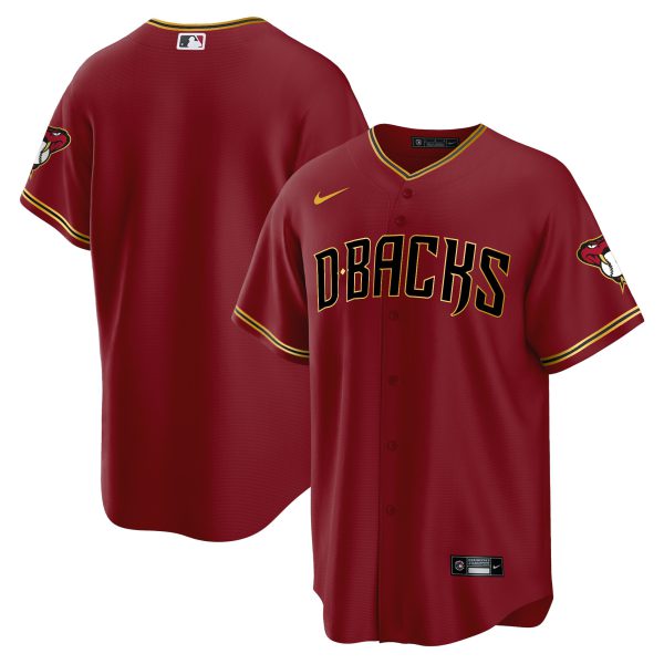 Men's Arizona Diamondbacks Cool Base Gold Trim Jersey - All Stitched - Image 6