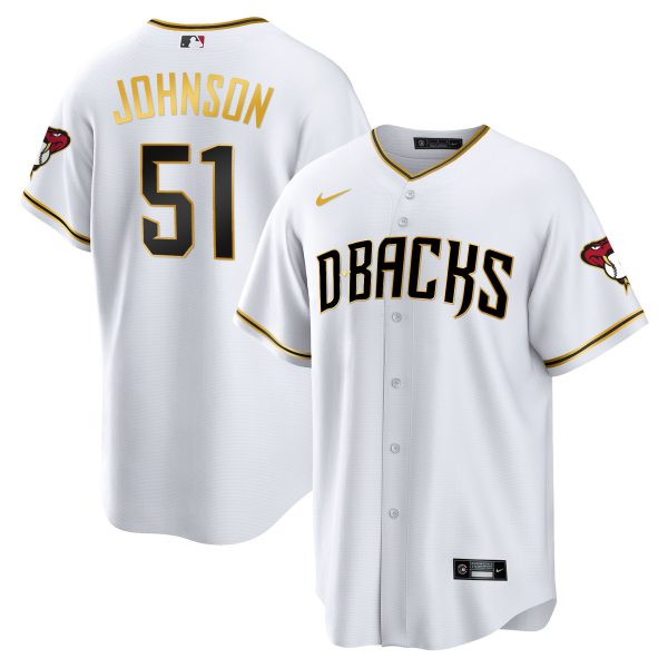 Men's Arizona Diamondbacks Cool Base Gold Trim Jersey - All Stitched - Image 11