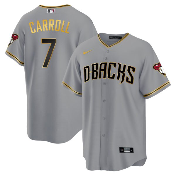 Men's Arizona Diamondbacks Cool Base Gold Trim Jersey - All Stitched - Image 19