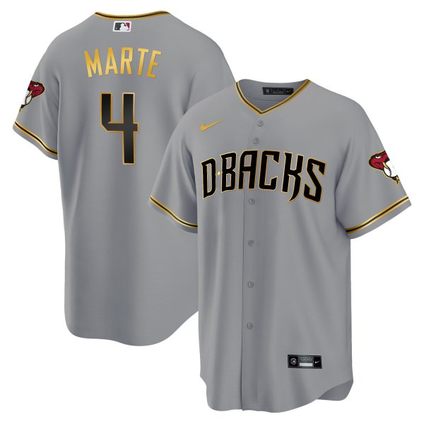 Men's Arizona Diamondbacks Cool Base Gold Trim Jersey - All Stitched - Image 20