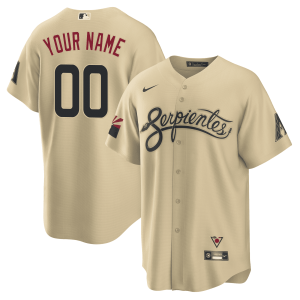 Men's Arizona Diamondbacks "Serpientes" Custom Jersey - All Stitched