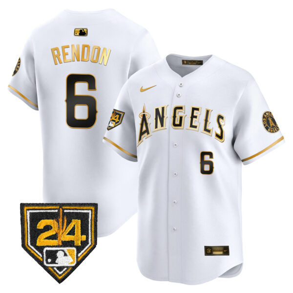 Men's Los Angeles Angels 2024 Spring Training Patch Vapor Premier Limited Jersey - All Stitched - Image 8