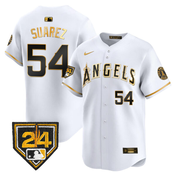 Men's Los Angeles Angels 2024 Spring Training Patch Vapor Premier Limited Jersey - All Stitched - Image 10