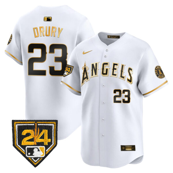 Men's Los Angeles Angels 2024 Spring Training Patch Vapor Premier Limited Jersey - All Stitched - Image 11