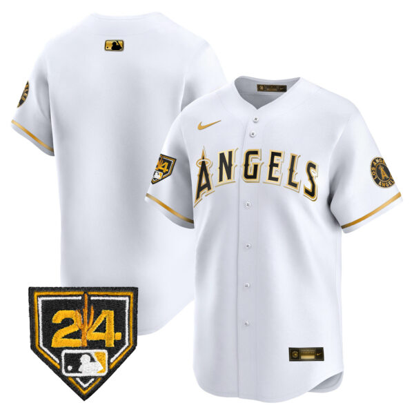 Men's Los Angeles Angels 2024 Spring Training Patch Vapor Premier Limited Jersey - All Stitched - Image 12